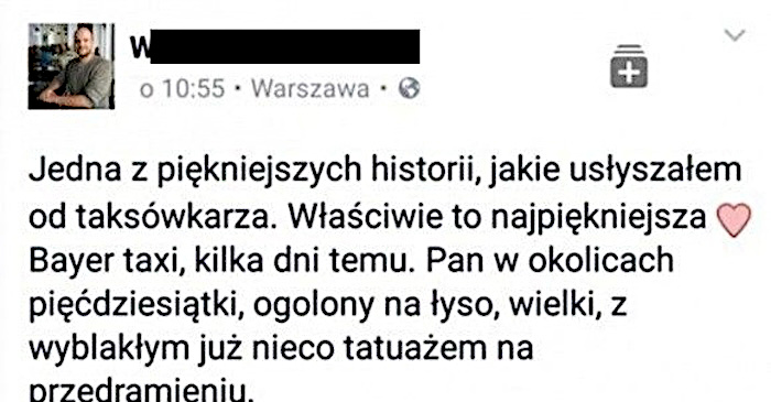 Piękna historia Warszawskiego taksówkarza