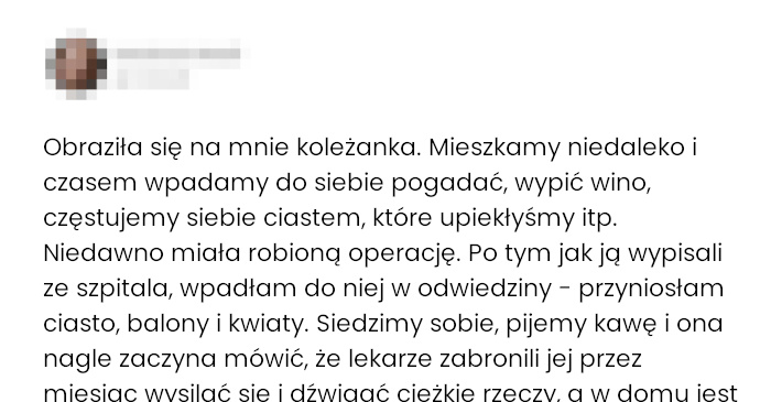 Czy to było wykorzystanie czy koleżeńska przysługa?