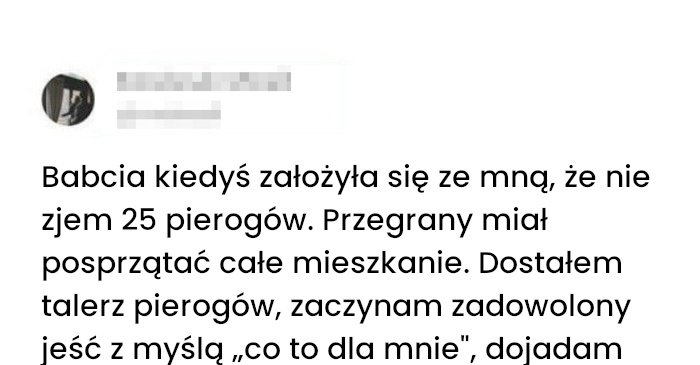 Przegrany zakład z Babcią