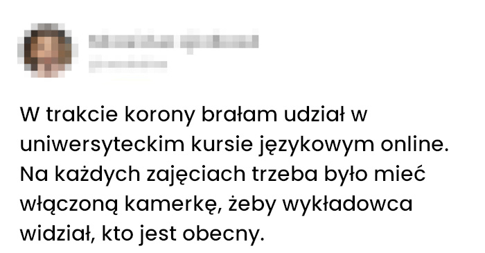 Kot studentem kursu językowego