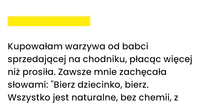 Niby naturalne produkty - Stara śpiewka