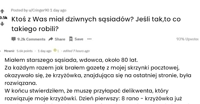 Jak złapałem sąsiada na krzyżówkach i zyskałem przyjaciela