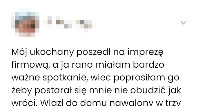 Oto jak mój ukochany próbował mnie nie obudzić po imprezie