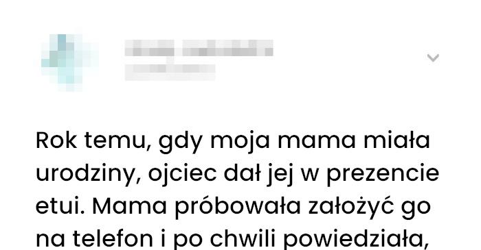 Jak mój Tata zaskoczył mamę prezentem