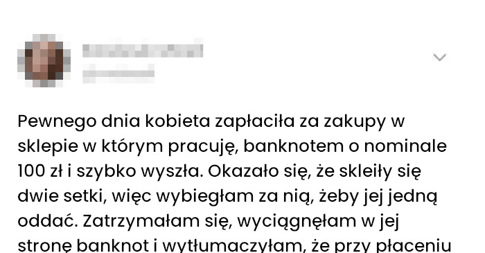 Uczynek który nie wszyscy rozumieją