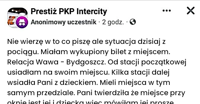 Jak walczyłam o swoje miejsce w pociągu