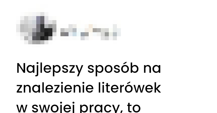 Najlepszy sposób na znalezienie literówek