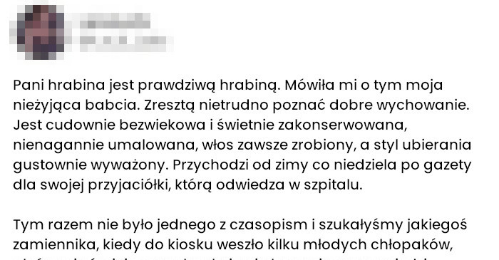 Prawdziwa klasa hrabiny kontra współczesne szczekanie