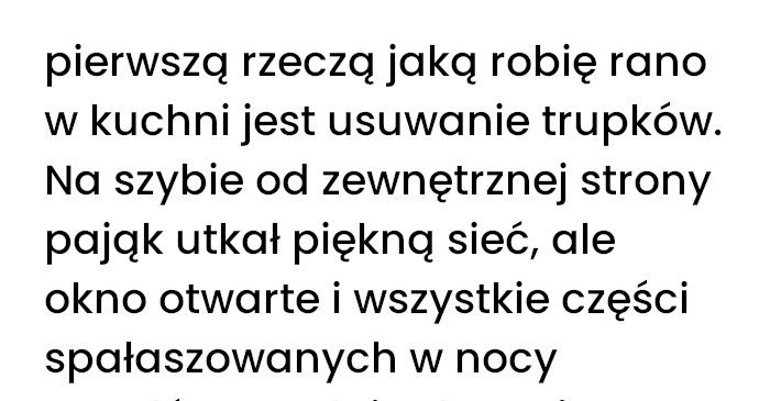 Poranna rutyna z pająkiem czyli śniadanie na parapecie