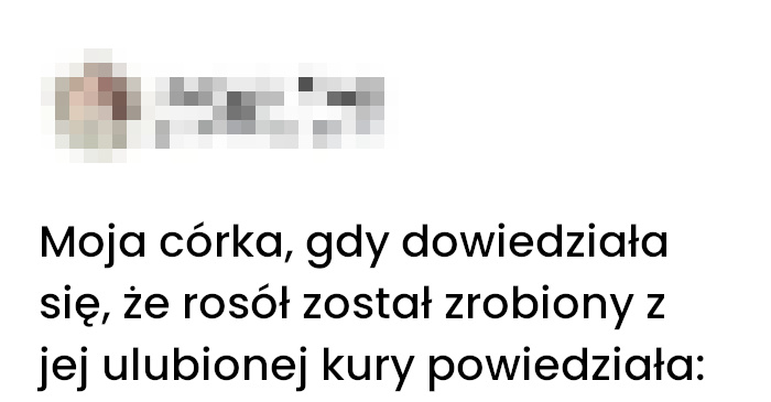 Trafne spostrzeżenie małej córki