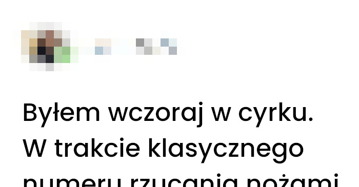 Nóż nie trafia emocje rosną