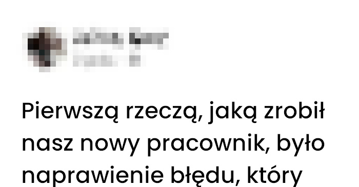 Naprawiony błąd i zakończona kariera