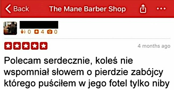 Rzetelna opinia dla rzetelnego Barbera