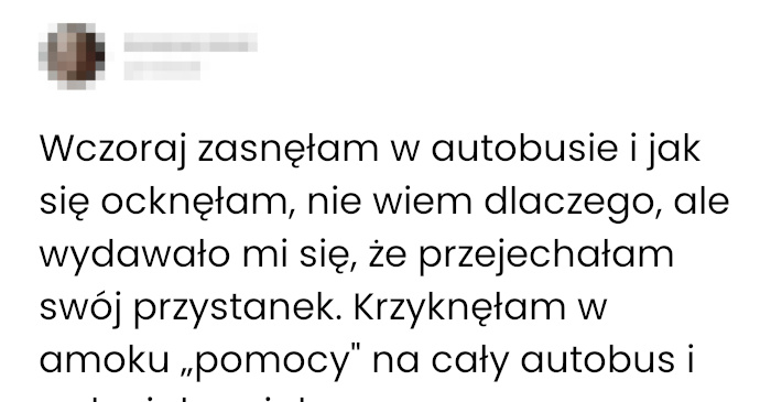 Dlatego nie warto zasypiać w autobusie