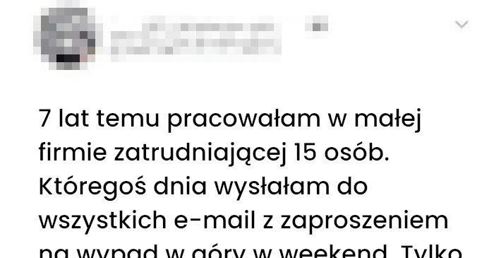 Historia z pracy która zaowocowała