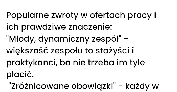 Popularne zwroty w ofertach pracy które powinny cię zaniepokoić