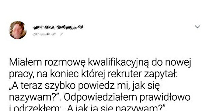 Ciężkie pytanie na rekrutacji
