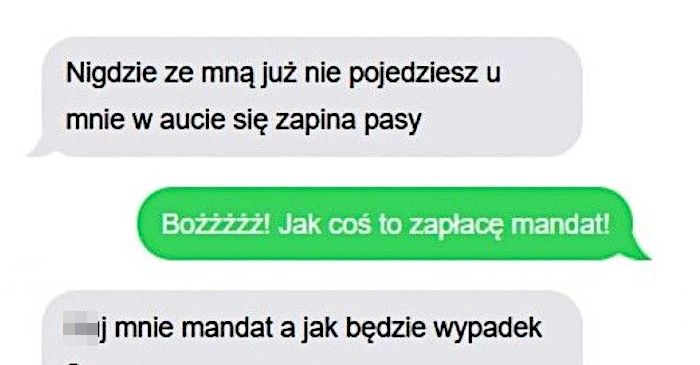 Kłótnia o zapisanie pasów